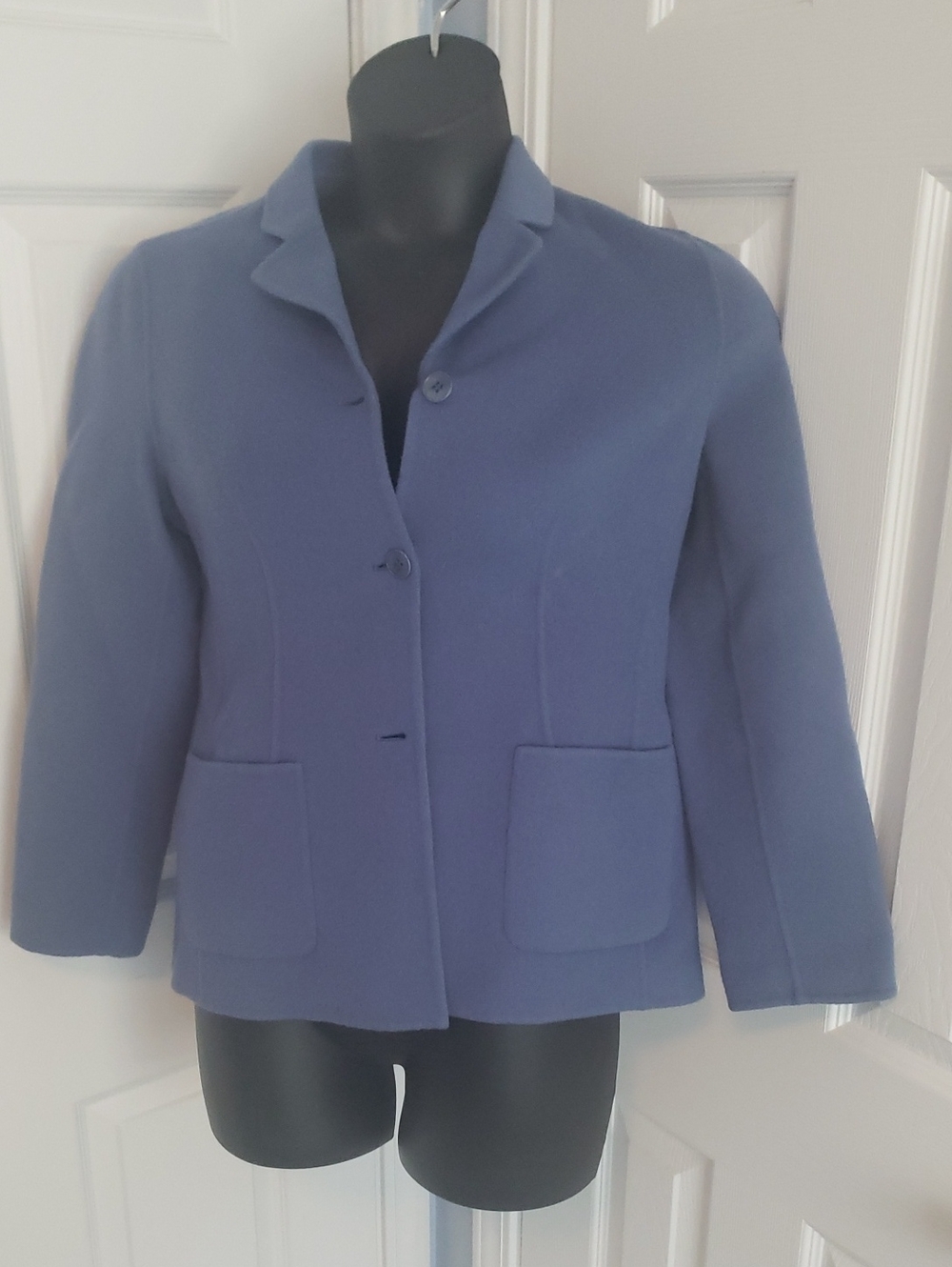 Talbots Dusty Blue Single-Breasted Blazer